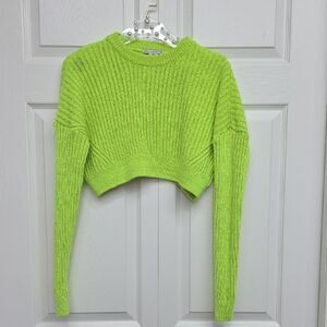 Urban Outfitters Neon Green Knit Sweater